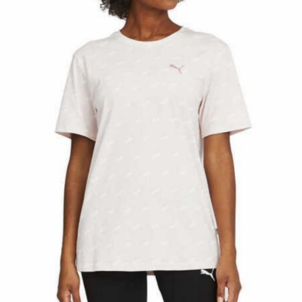 PUMA Ladies Boyfriend Logo Tee T-shirt Size L